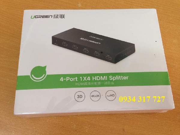 Bộ chia tín hiệu hdmi 1 ra 4 Ugreen chính hãng